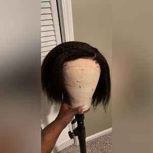 12inches 5x5 natural looking wig human hair